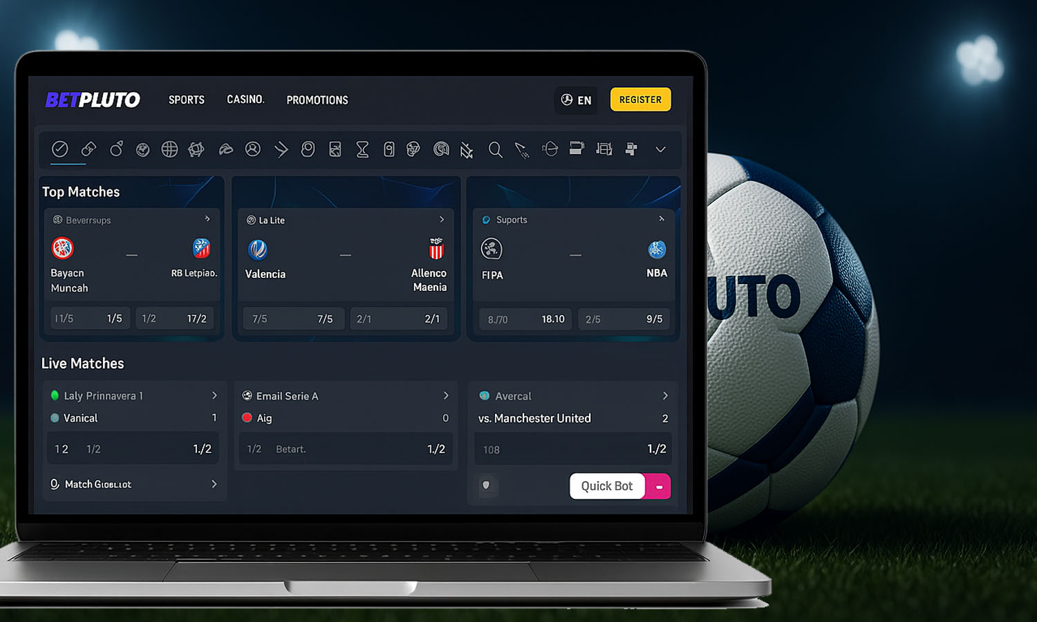 BETPLUTO - iGaming platform - Build your own sportsbook